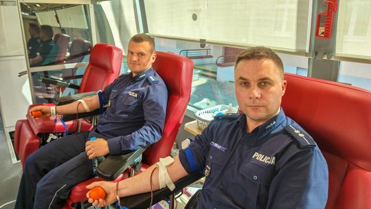 Akcja krwiodawstwa we Wschowie. Mundurowi ruszyli do pomocy