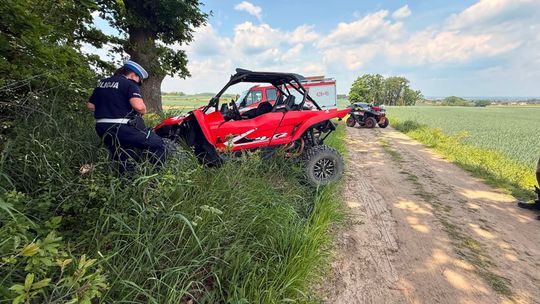 ATV zderzył się z rowerzystą pod Smardzowem. Interweniowały służby