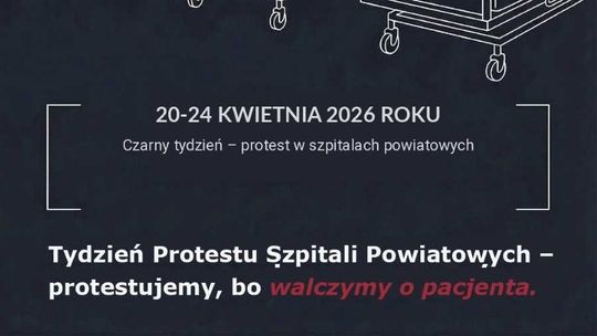 Czarny tydzień w szpitalach. Głogowska placówka dołącza do protestu