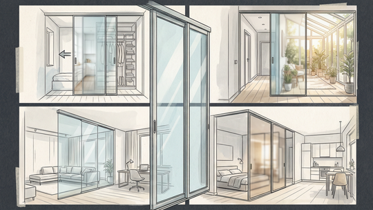 Drzwi przesuwne szklane – 4 sytuacje, kiedy są najlepszym wyborem