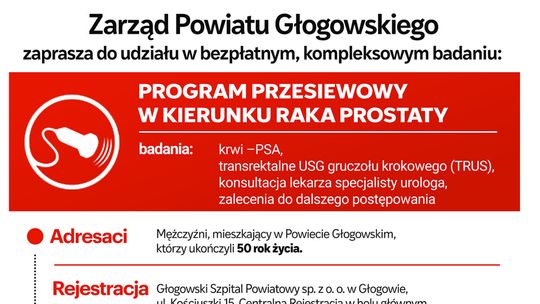 DUDKOWIAK: ZACHĘCAMY MĘŻCZYZN DO BADANIA