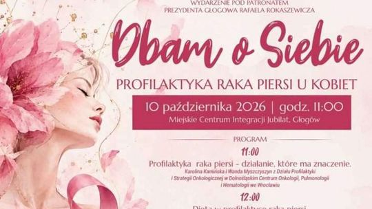 Głogów stawia na profilaktykę. Konferencja o raku piersi