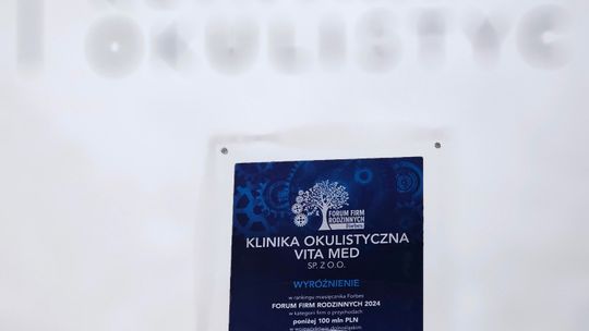 Głogowska klinika VITA-MED na liście Forbes 2024