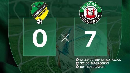 Górnik Polkowice rozgromił Pniówek aż 7:0