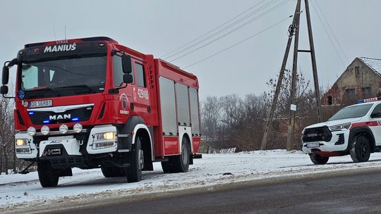 Grodziec Mały: strażacy ugasili pożar sadzy w kominie