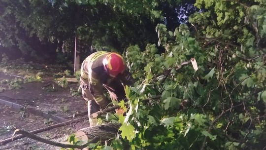 Gwałtowna burza w Głogowie. Straż pożarna interweniowała kilkanaście razy