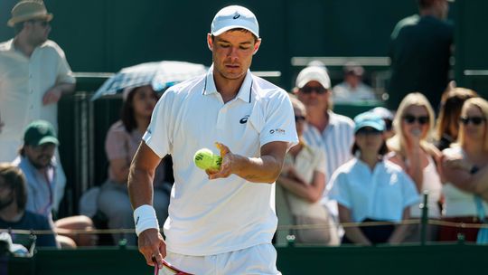 Kamil Majchrzak z logo KGHM na US Open! Polak już wygrał