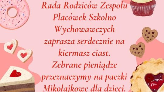 Kiermasz ciast przed ZPSW w Głogowie. Cel? Paczki Mikołajkowe!