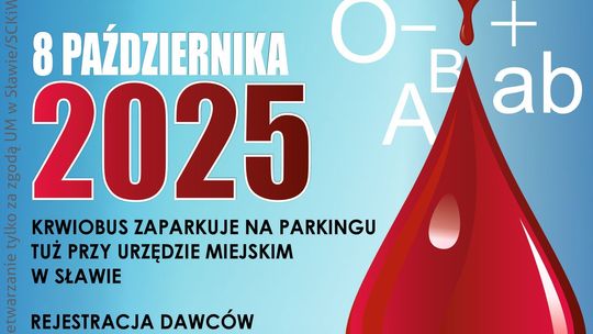 Mobilny punkt poboru krwi w Sławie – przyjdź i podziel się życiem