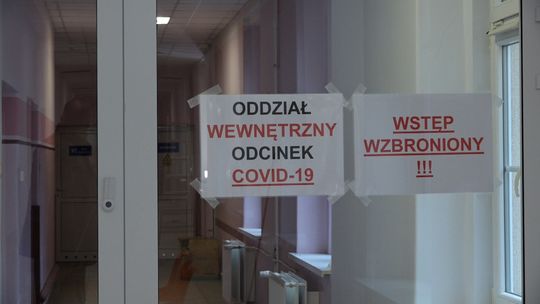 NIEMAL WSZYSTKIE ŁÓŻKA ODDZIAŁU COVIDOWEGO ZAJĘTE 