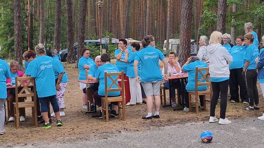 Niewidomi i słabowidzący znów spotkali się nad Jeziorem Sławskim