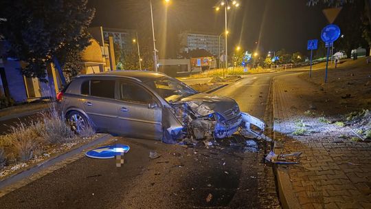 Nocna kolizja w Polkowicach