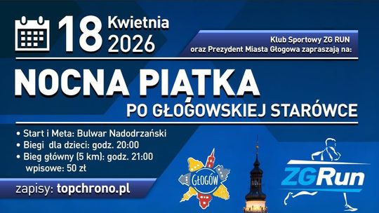 Nocna Piątka w Głogowie już dziś. Sprawdź trasę i utrudnienia