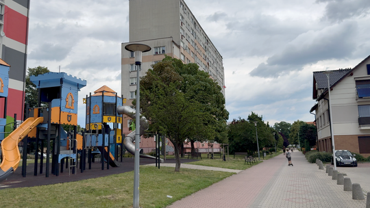 NOWE OŚWIETLENIE NA DEPTAKU MIEDZIANA