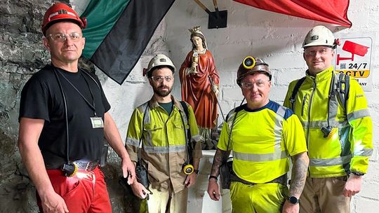 Nowy symbol tradycji w ZG Rudna. Św. Barbara w oddziale G-11 Nowy symbol tradycji w ZG Rudna. Św. Barbara w oddziale G-11