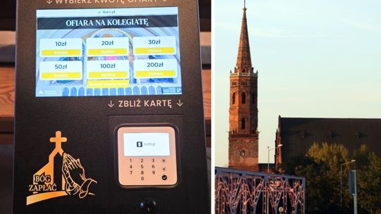 Ofiaromat w głogowskiej Kolegiacie – wsparcie świątyni kartą płatniczą