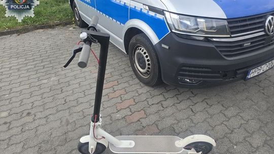 Pijany jechał hulajnogą. Dostał 2500 zł mandatu