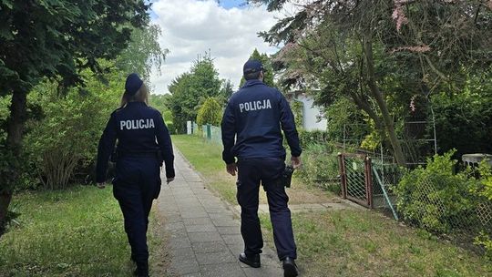 Policyjne działania na ogródkach działkowych w Polkowicach