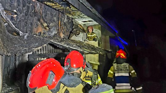 Pożar domu w Polkowicach. Akcja straży przy Wojska Polskiego