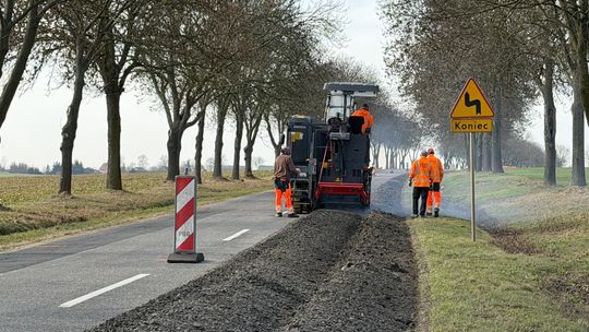 Prace drogowe w okolicach Głogowa. Remont od Brzegu Głogowskiego