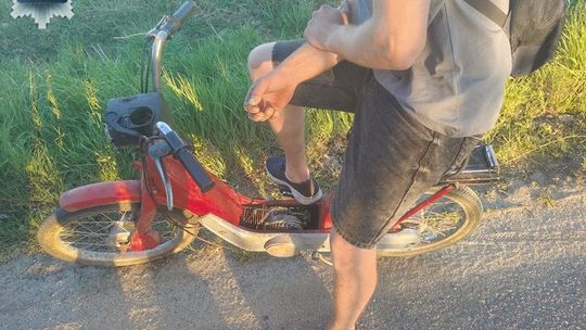 Prowadził motorower po amfetaminie