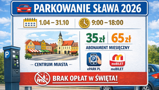 Sława: wraca strefa płatnego parkowania od 1 kwietnia