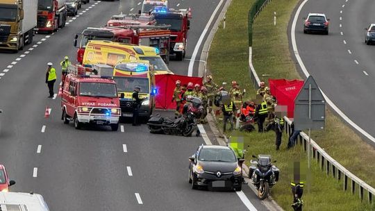 Śmiertelny wypadek na S3. Nie żyje motocyklista