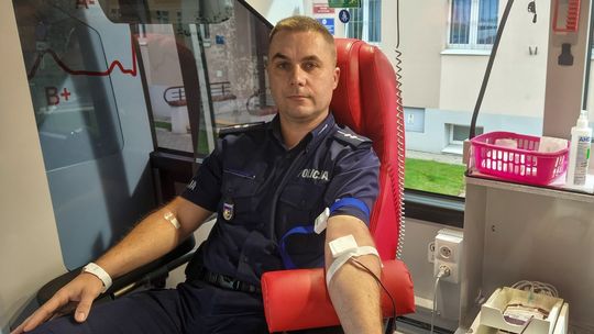 Solidarność we Wschowie. Policjanci i mieszkańcy dzielą się krwią