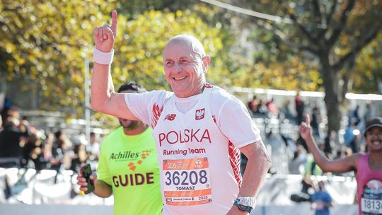 Tomasz Augustyniak ze Sławy zdobył Koronę Maratonów Świata