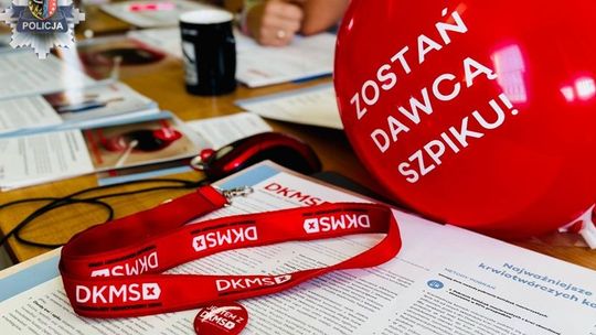 Ważna akcja w komendzie. Nowi dawcy szpiku w Polkowicach