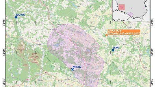 Wstrząs sejsmiczny w pobliżu Głogowa. Naukowcy sprawdzą jego przyczynę