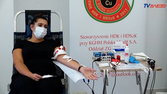 ZBIÓRKA KRWI W POLKOWICKIEJ PRZYCHODNI