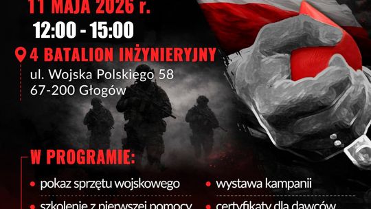 Żołnierze i mieszkańcy razem. Akcja krwiodawstwa w Głogowie