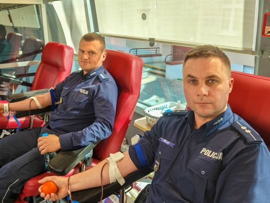 Akcja krwiodawstwa we Wschowie. Mundurowi ruszyli do pomocy