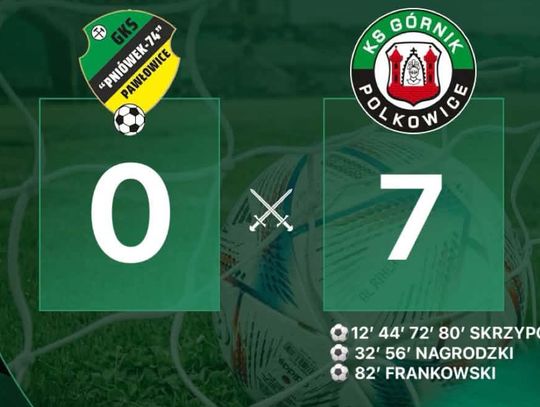 Górnik Polkowice rozgromił Pniówek aż 7:0