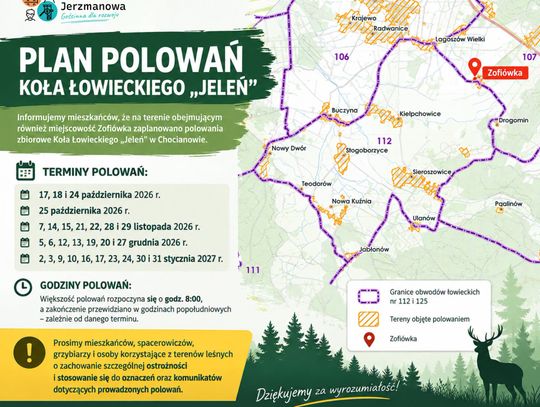 Grzybiarze i spacerowicze, uwaga! Oto terminy polowań zbiorowych