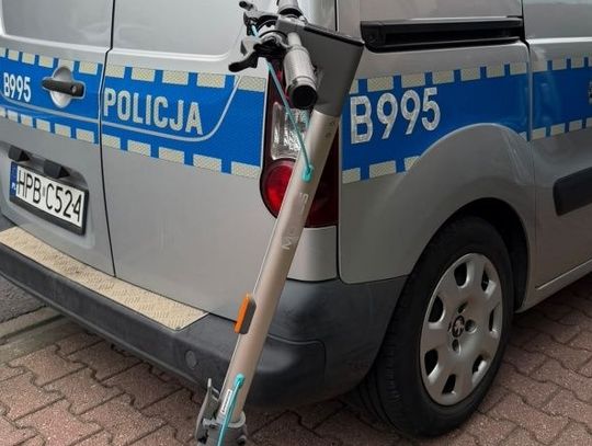 Jechał hulajnogą po alkoholu. Dostał mandat 2500 zł