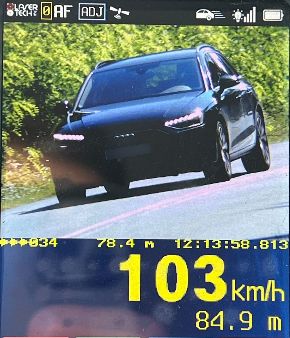 103 km/h w Lginiu. Kierowca z Rydzyny ukarany wysokim mandatem