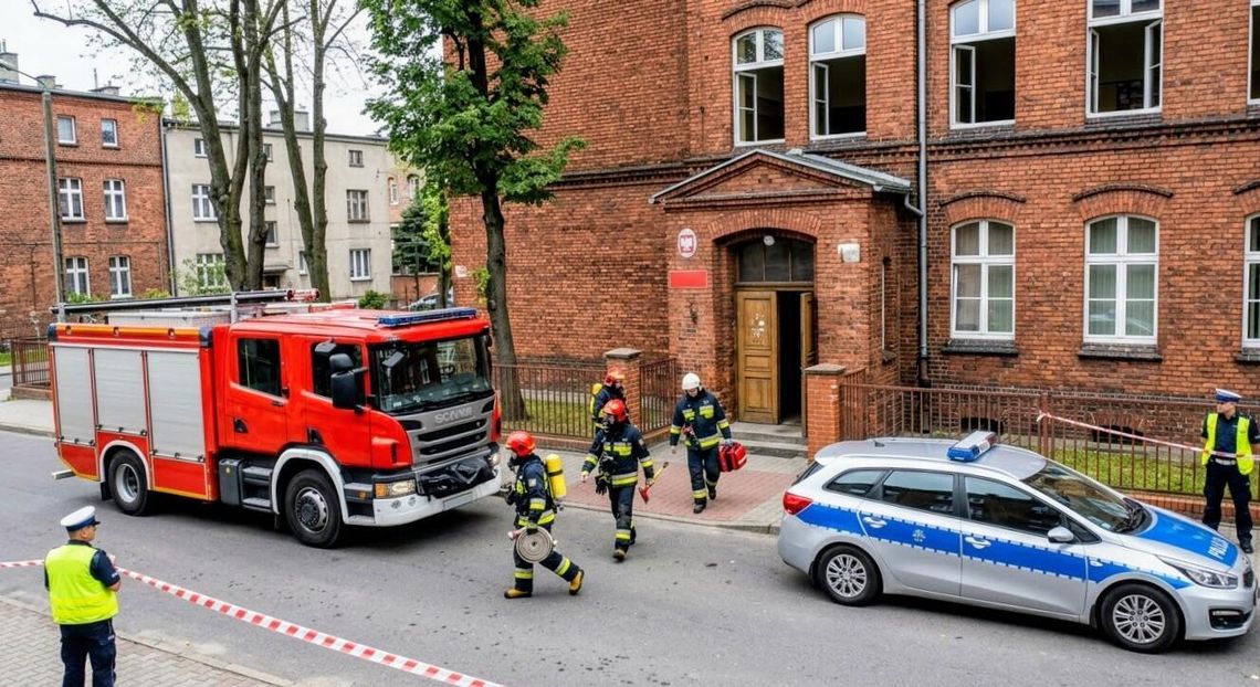 Alarm w Szkole Podstawowej nr 7 w Głogowie Alarm w Szkole Podstawowej nr 7 w Głogowie