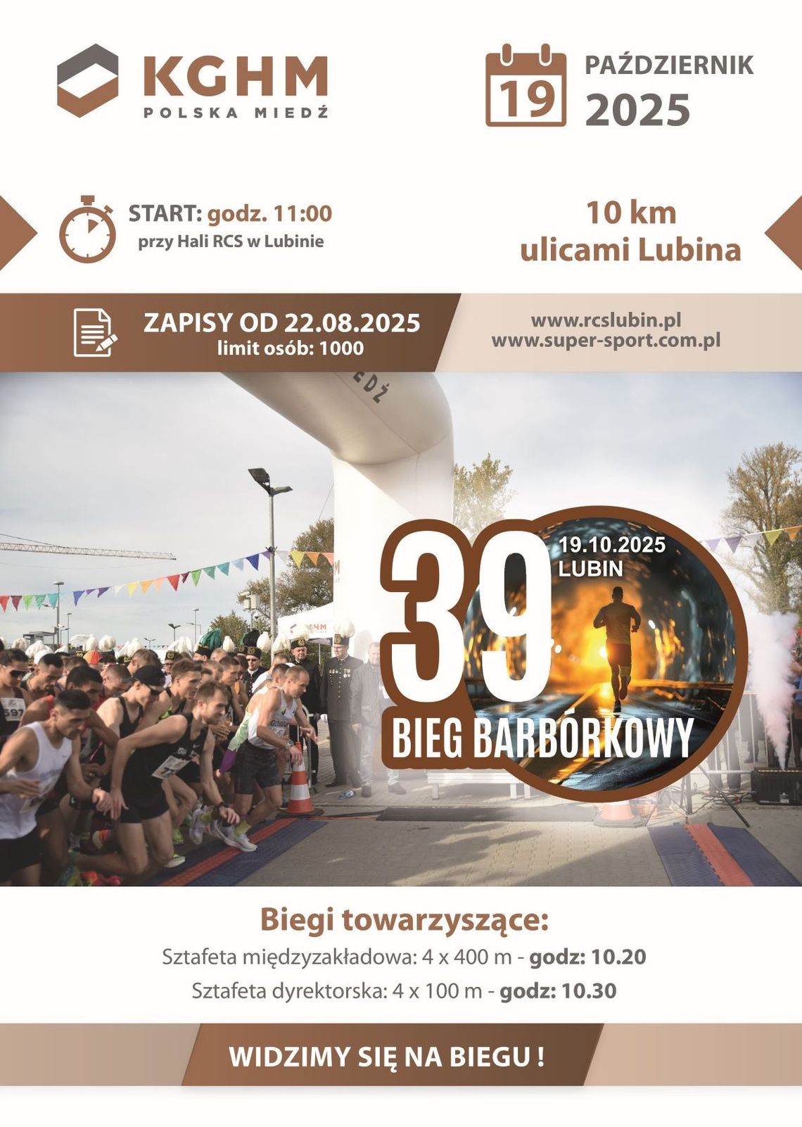 Bieg Barbórkowy 2025 w Lubinie – ruszyły zapisy na 39. edycję!