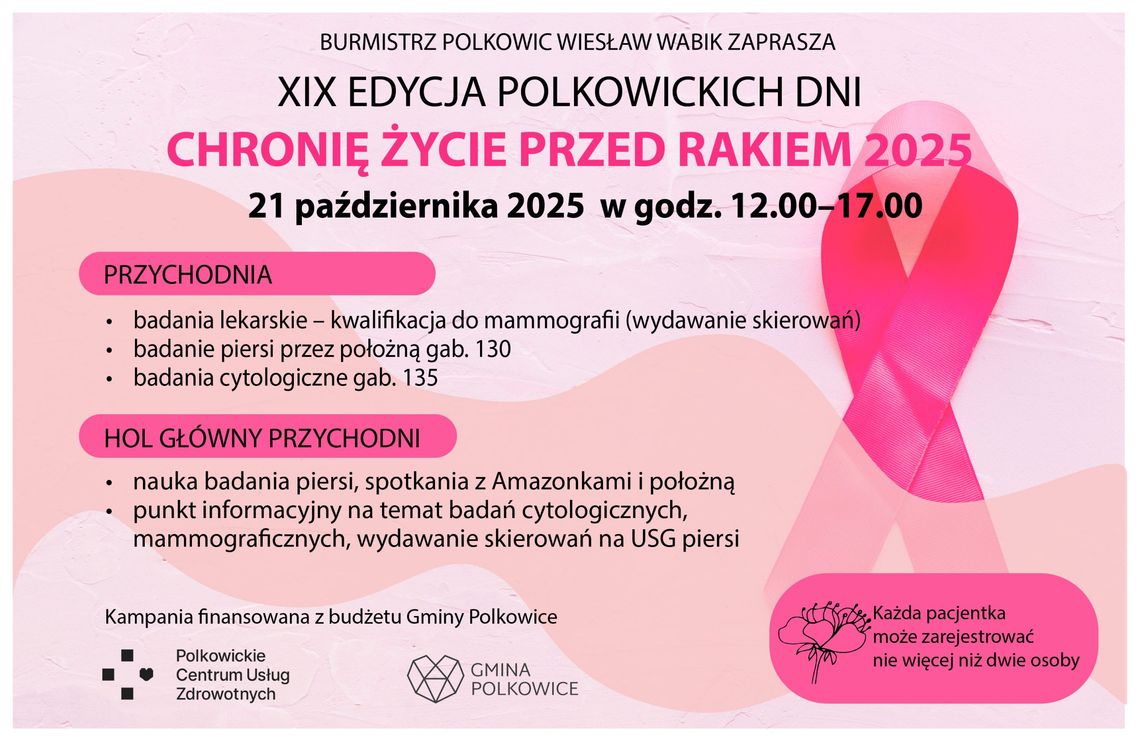 „Chronię życie przed rakiem” - kolejna edycja profilaktycznego programu