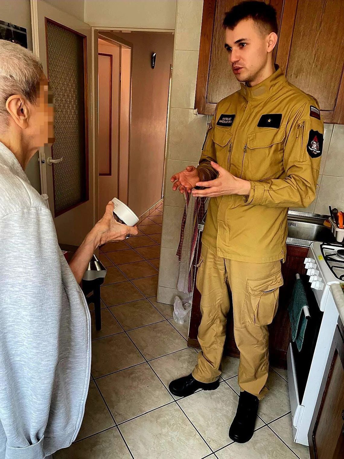 „Czadowa Straż” w Polkowicach. Pomoc trafiła do seniorki