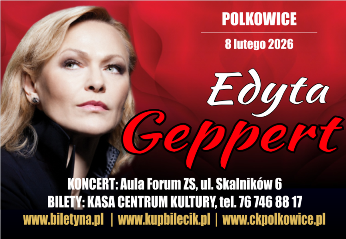 Edyta Geppert wystąpi w Polkowicach. Wyjątkowy koncert w lutym