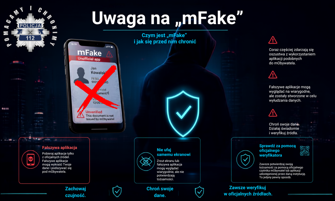 „Fake mObywatel” coraz większym zagrożeniem. Policja ostrzega „Fake mObywatel” coraz większym zagrożeniem. Policja ostrzega