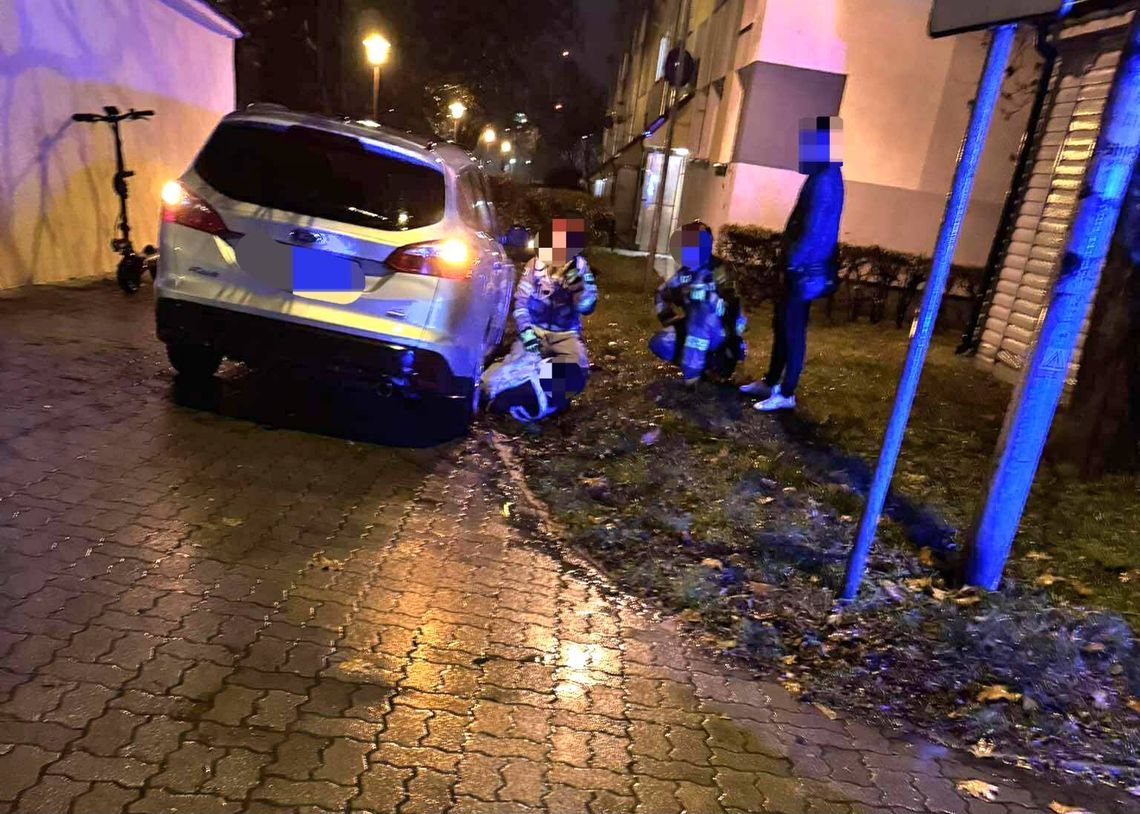 Kierowca najechał na leżącego na drodze mężczyznę