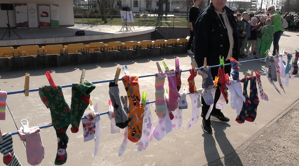 Kolorowe skarpetki znów zawisną w Polkowicach