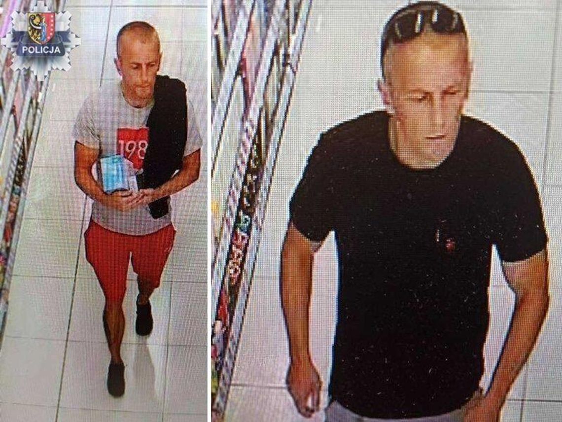 Kradzież w drogerii w Polkowicach. Policja szuka sprawcy Kradzież w drogerii w Polkowicach. Policja szuka sprawcy