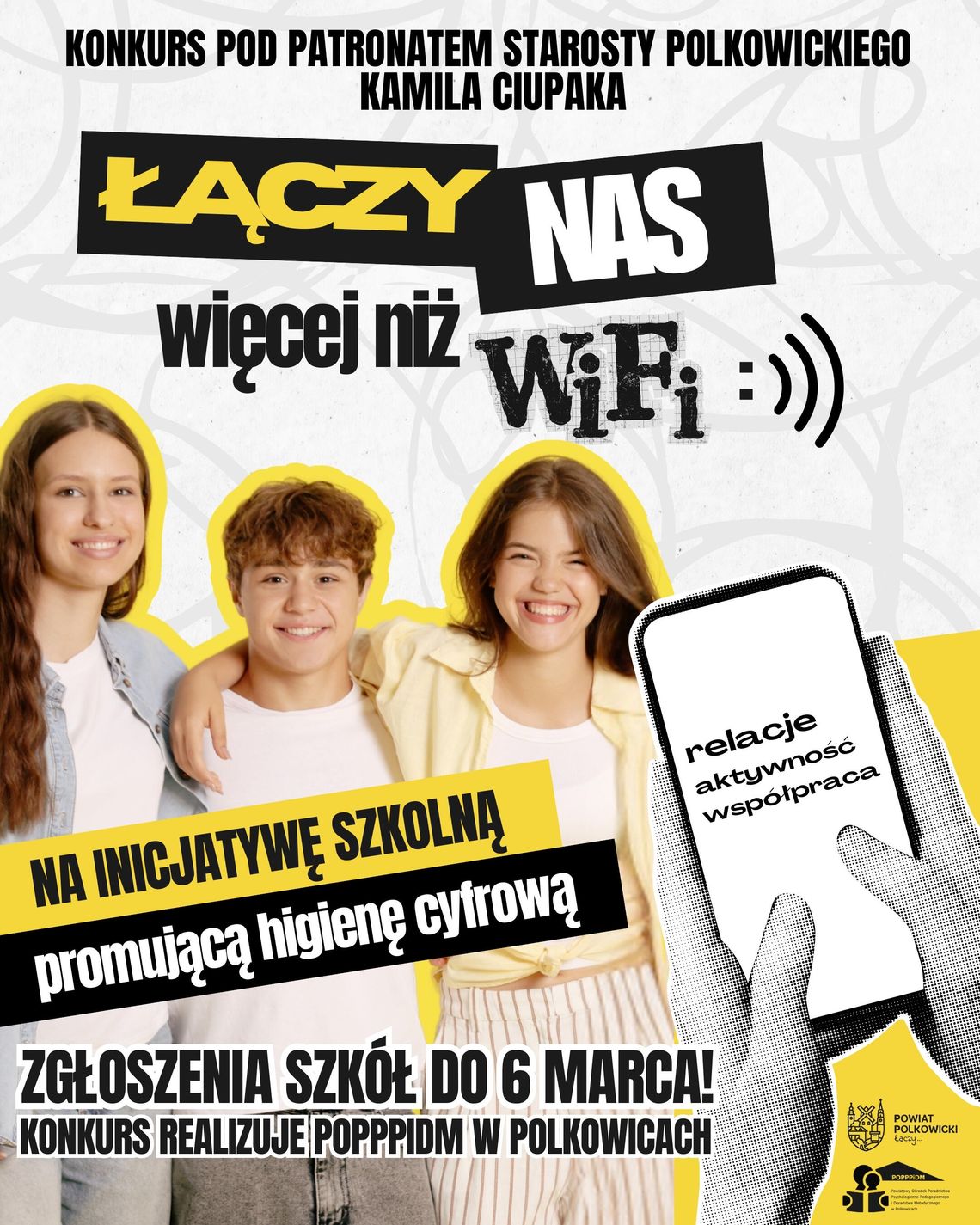 „Łączy nas więcej niż WiFi”. Konkurs dla szkół w powiecie „Łączy nas więcej niż WiFi”. Konkurs dla szkół w powiecie