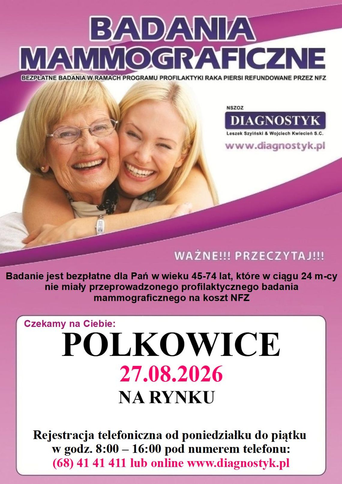 Mammobus ponownie w Polkowicach Mammobus ponownie w Polkowicach