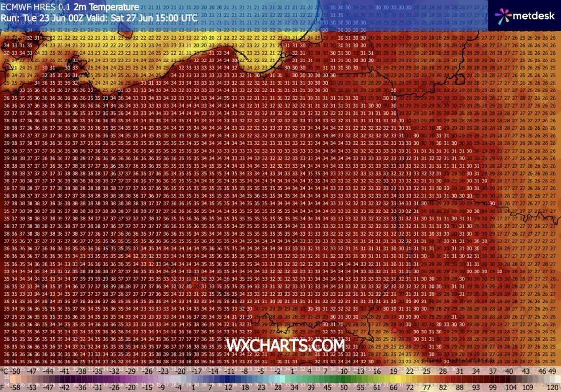 Nadciąga ekstremalny żar. Nawet 40°C w zachodniej Polsce pod koniec tygodnia Nadciąga ekstremalny żar. Nawet 40°C w zachodniej Polsce pod koniec tygodnia